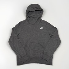 Nike Women  s Pullover funnel neck Gray Hoodie Medium Lounge Gym Fitness Active