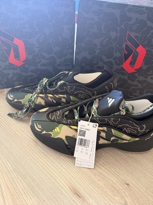 Adidas Damian Lillard Dame 9 Gr 44 2/3 BAPE Edition Neu Selten