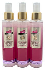 NEW Bath Body Works Lot 3 Bottles Milk Raspberry Holiday Pie Bar Shimmer Mist