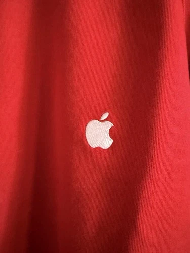 Apple Employee Issued Jacket 1/4 Zip Adult  XL  Red image 2