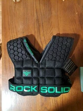 Rock Solid RSS Shoulder Pads Black/green. Medium Size.