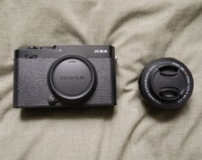 Fujifilm X-E4 Mirrorless Digital Camera with XF 27mm f/2.8 R WR Lens Black