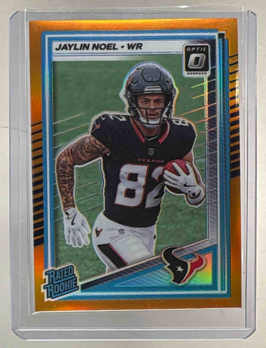 Jaylin Noel 2025 Panini Donruss Optic #241 Orange Prizm Rated Rookie /299