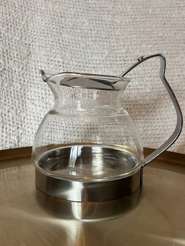 Vintage Pyrex TEAKOE Glass Teapot Teabagger 6610 Teamaker 2 Cup EKCO USA
