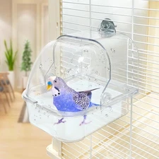 WQY GroceryShop Bird Bath for Cage, Cleaning Pet Supplies Cockatiel Bird Bath...