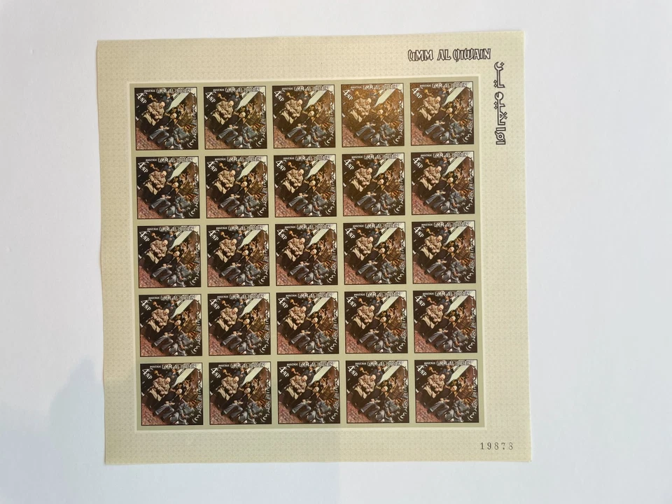 UMM AL QIWAIN-MNH Imperf Complete Sheets Set, Michel Cat# 159B-168B (UAQCS02) - Image 3 of 4