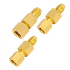 Refrigerant Tank Fitting Adapters 1/2" Female to 1/4" Male Flare 6PCS Set
