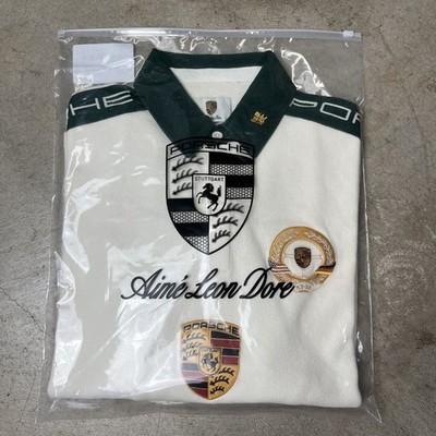 Aime Leon Dore Porsche Rugby Long Sleeve Pristine Cream Large