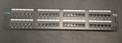 NEW ICMPP4860V Patch panel, Cat 6, 48-Port, 2 RMS