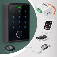 HOMSECUR Weatherproof IP66 APP WIFI Fingerprint PIN Access Control Touch Keypad