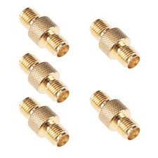 5pcs RPSMA Female to RP-SMA Female Connector Coupler Barrel Adapter Antenna