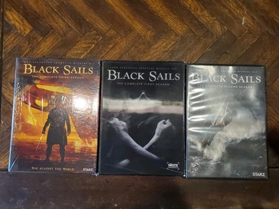 Black Sails Seasons 1-3 DVD Lot of Complete Episodes Starz TV Series - Image 1 of 2