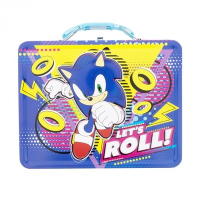 Sonic The Hedgehog Let's Roll! Tin Lunchbox Multi-Color | eBay