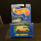 New MATTEL HOT WHEELS 1991 #9767 FORD AEROSTAR QANTAS AIRWAYS DELIVERY VAN BOX