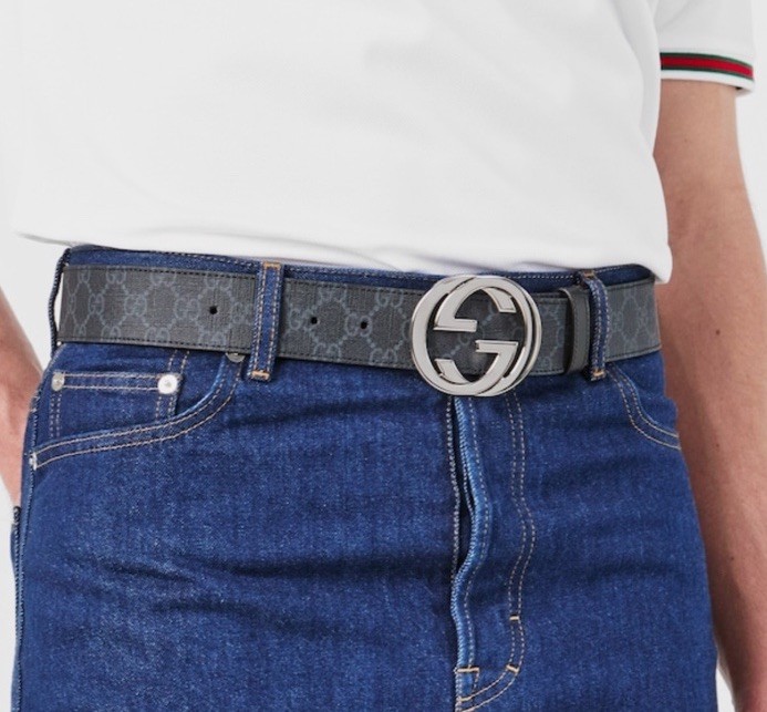 GUCCI Logo Canvas GG Supreme Belt Size 80 GENUINE RRP £480 #F4 image 2