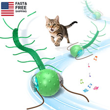 Interactive Cat Toys for Bored Cats, with Chirping, Centipede Motion Wake-Up Sup