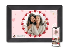 Frameo 10.1" Digital Photo Frame - WiFi, HD Display, Black