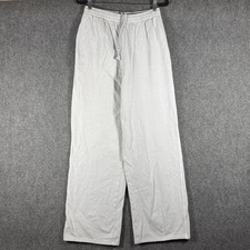 Skims Sweatpants Wide Leg Fleece Relaxed Lounge Heavyweight Blue Womens Small