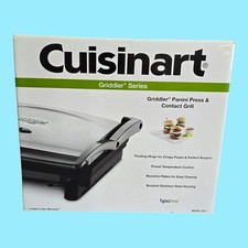 Cuisinart GR-1 Plancha Panini Prensa y Parrilla de Contacto Acero Inoxidable ¡NUEVA EN CAJA!