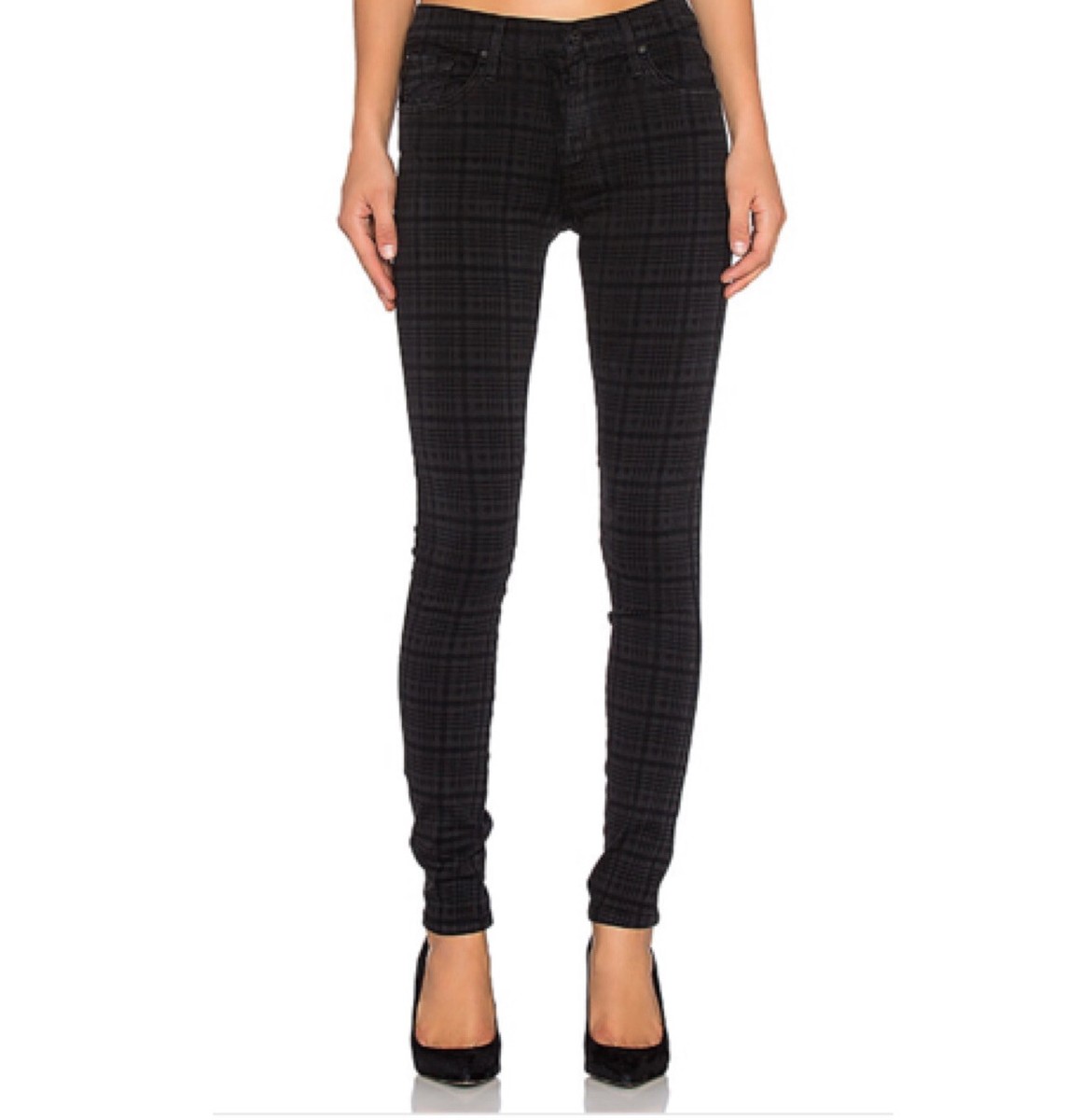 James Jeans Plaid Twiggy Women Size 26 Skinny Slate Plaid James Jeans Plaid Twiggy Women Size 26 Skinny Slate Plaid
