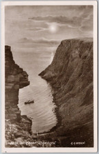 Norway Nordkap Hornviken Boat North Cape Nordkapp 1938 KK Bergen RP Postcard D97