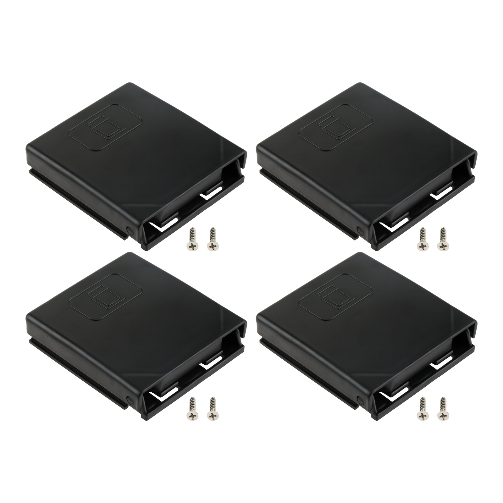 4pcs Black Universal Folding Drink Cup Holder For Car Vehicle Boat