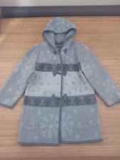 Vtg Giesswein Loden Plankl Long Virgin Wool Hooded Winter Coat Jacket Holiday