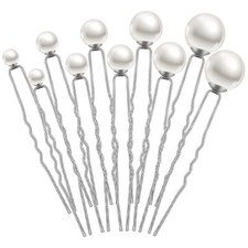 32 Pieces Wedding Pearl Hair Pins Bridal Pearl Rhinestone Hair Pins Hair Acce...