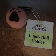 PET COLLECTION TENNIS BALL  HOLDER BROWN  BIRTHDAY CHRISTMAS CANINE