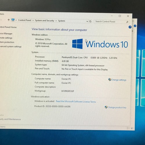 Custom ATX PC Desktop - Celeron 2.60GHz 4GB RAM 500GB HDD (Windows 10 Pro) - Picture 3 of 11