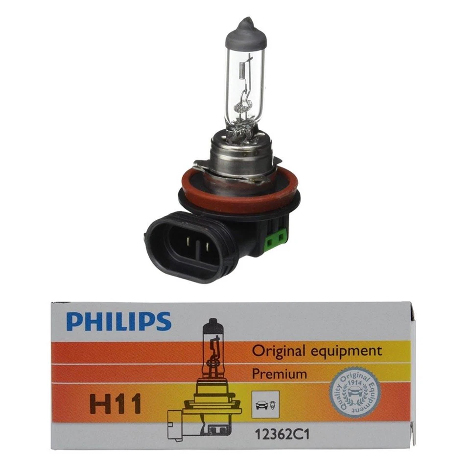 H11 Philips 1 pieza bombilla de faro haz bajo para Aston Martin V12 Vantage 2010-2016 Foto 3 de 4