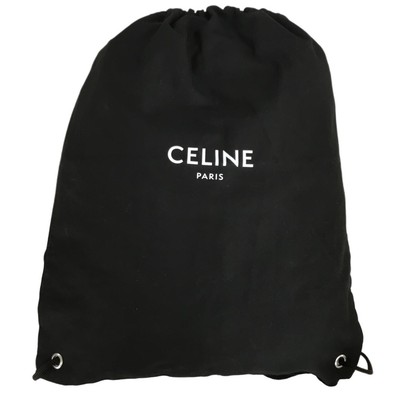 Celine Cotton Backpack CELINE Leather-Trimmed Printed Coated-Canvas Backpack for  main image 4