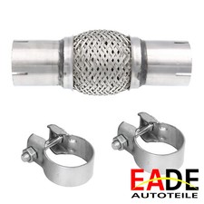 1X FLEXROHR FLEXTEIL FLEXSTÜCK SOFTFLEX AUSPUFF ROHR UNI + SCHELLEN 55X100 MM