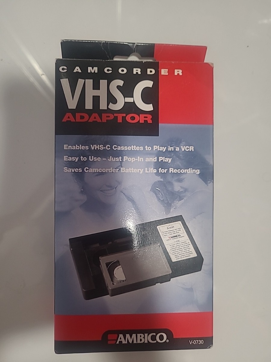 AMBICO VHS - C to VHSアダプタ(中古品) Ambico V-0730 Manual Camcorder VHS-C to VHS Cassette Adapter NIB