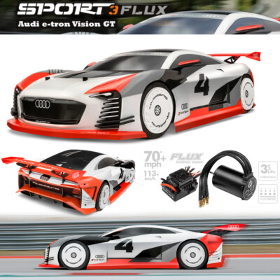 HPI BRUSHLESS SPORT 3 FLUX AUDI E-TRON VISION GT 1/10 4WD RTR Racing Car