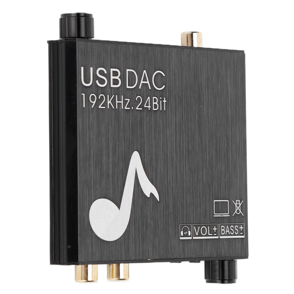 192kHz Digital To Analog Audio Converter 24‑Bit Stereo L/R Audio