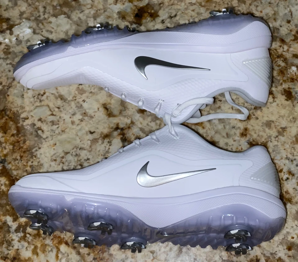 NIKE React Vapor 2 Blanco Plata Gris Zapatos de Golf Botines Damas NUEVO Mujeres Talla 10 Foto 3 de 4