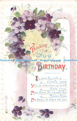 R487937 Thinking You on Your Birthday It may be only a simple card The Regent Se