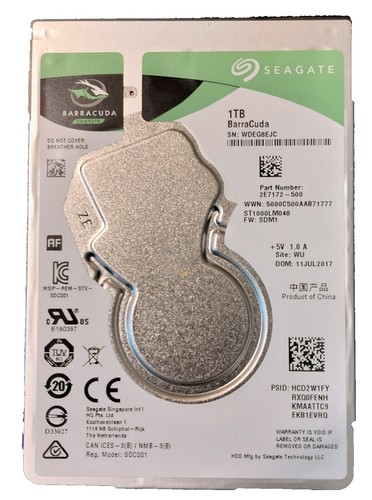 Seagate ST1000LX015 FireCuda Hard Drive - 1 TB - 2.5 - SATA | eBay
