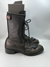 Vintage HARLEY DAVIDSON Biker Boots Woman  s Size US 7.5/8