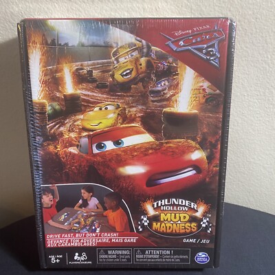 Disney Pixar Cars Thunder Hollow Mud Madness Game New Sealed Age 5+ Spin Master