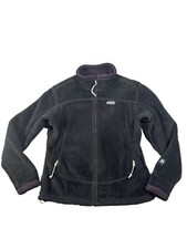VINTAGE Patagonia Jacket Womens Large Black Outdoors Full Zip Made In USA