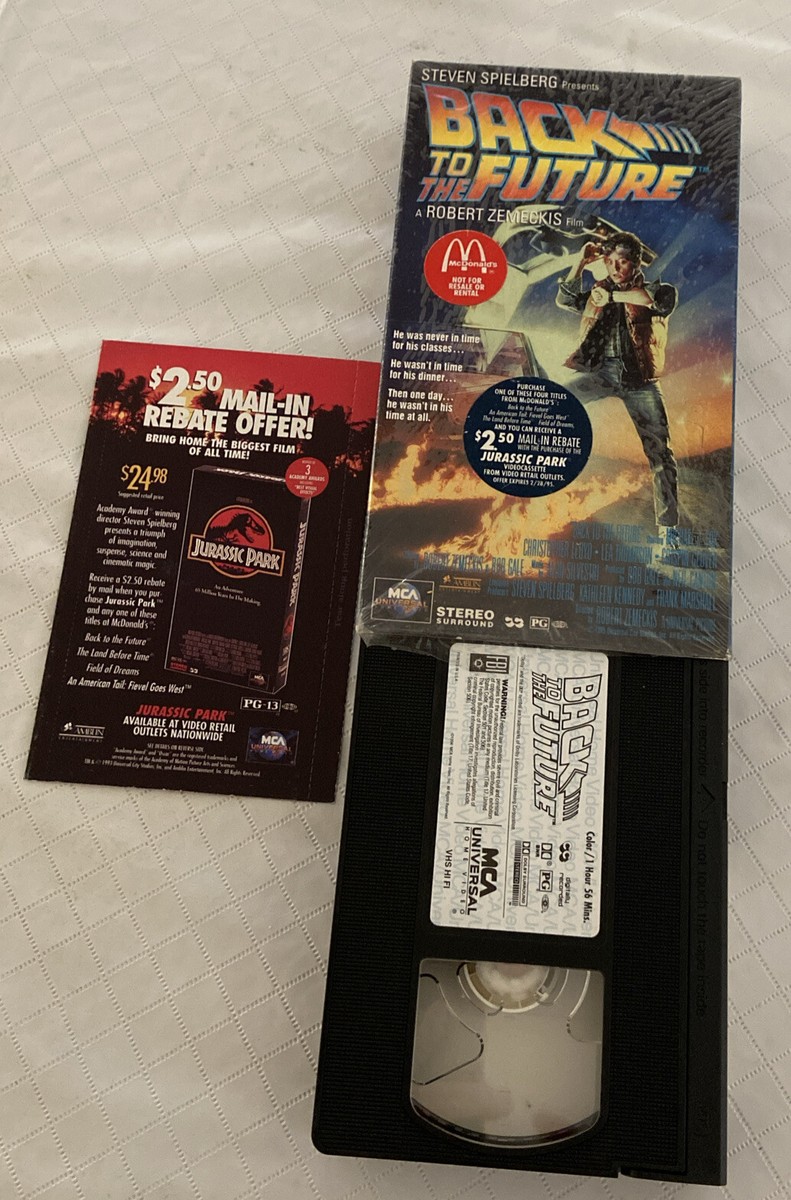 Back to the Future McDonald's Promo VHS Tape 1994…New Open Box