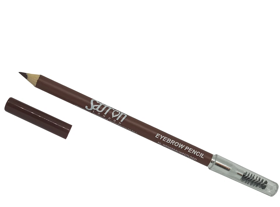 Crayon à sourcils marron / brun foncé avec brosse de Saffron London - Photo 1/1