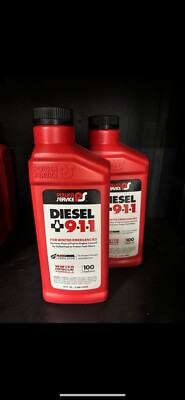 (6 Pack) 911 Power Service 8025 32 oz Diesel 911 Fuel De-Icer Additive ...