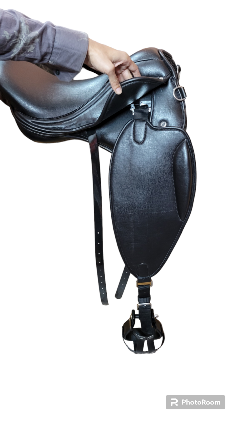 Leather Jumping Endurance Saddle For Horse With Girth & Stirrup eBay