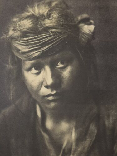 Edward Curtis Seppia Litografia Stampa Arte Un Figlio del Deserto-Navaho Ca. 1900/72 - Foto 1 di 7