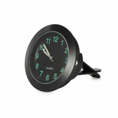 Mini Car Luminous Auto Air Vent Clip Clock Interior Quartz Analog Watch Decor
