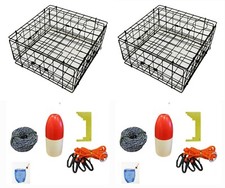 2-Pack of KUFA Vinyl Coated crab trap & accessory kit (S60+CAS3) x2