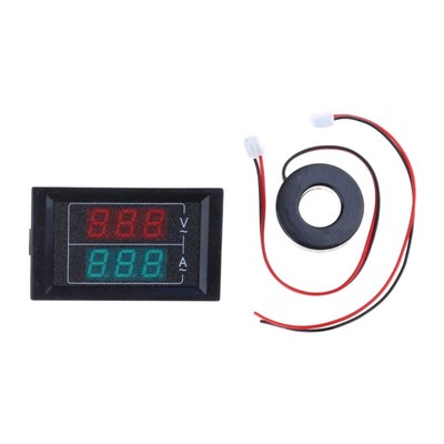 AC50-500V Dual-Display Current Meter Detectors Tester Voltmeter Ammeter